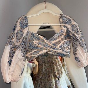 Zimmermann Gray and Purple Tiered top size small 0